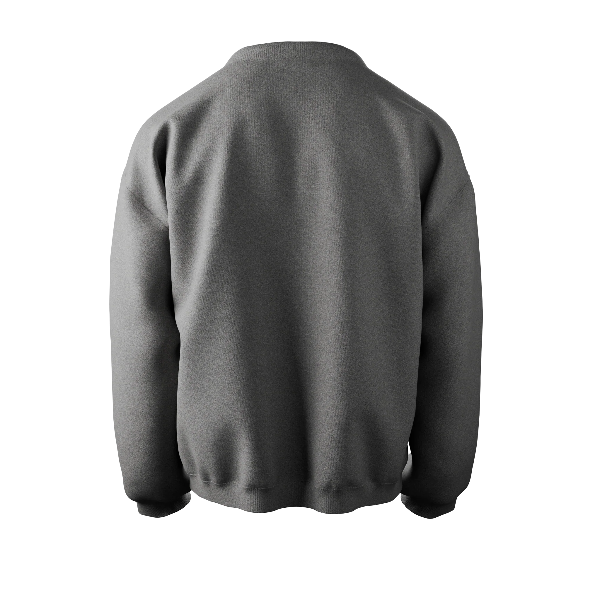 Crewneck Touching grass gris chiné - Image 2